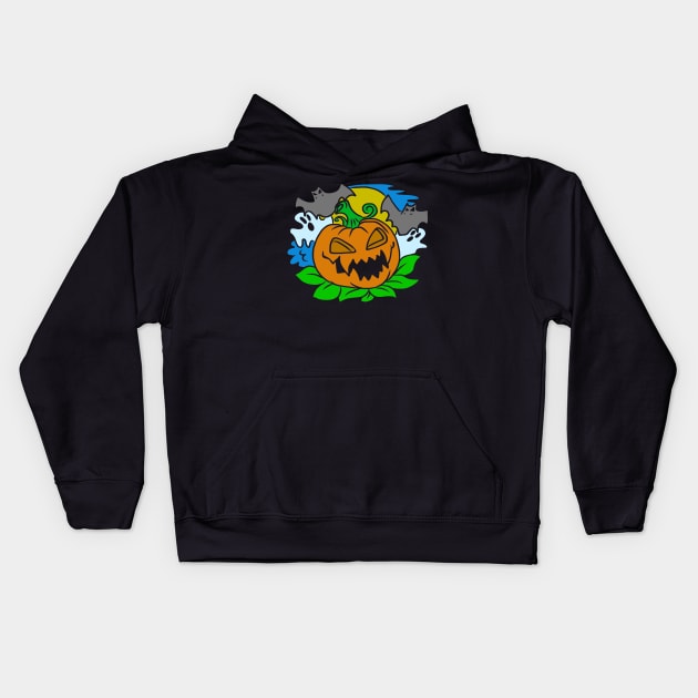 Helloween tshirt with nice Horro motive for creepy people Kids Hoodie by KK-Royal